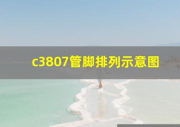 c3807管脚排列示意图