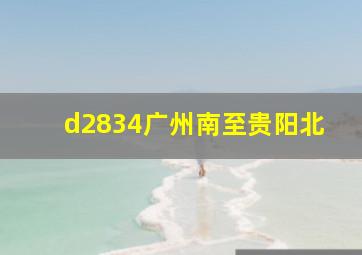 d2834广州南至贵阳北