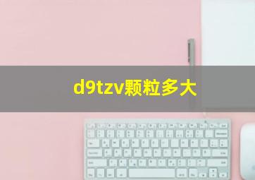 d9tzv颗粒多大