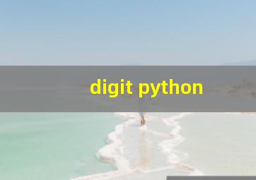 digit python