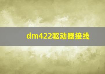 dm422驱动器接线