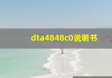 dta4848c0说明书