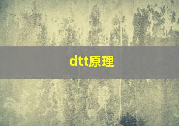 dtt原理