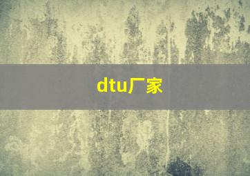 dtu厂家