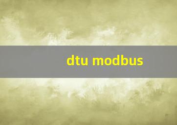 dtu modbus