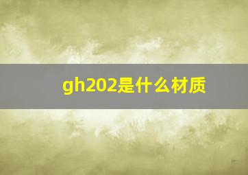 gh202是什么材质