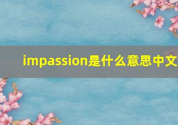 impassion是什么意思中文