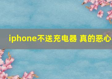 iphone不送充电器 真的恶心