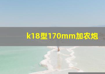 k18型170mm加农炮