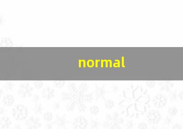 normal