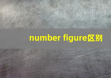 number figure区别