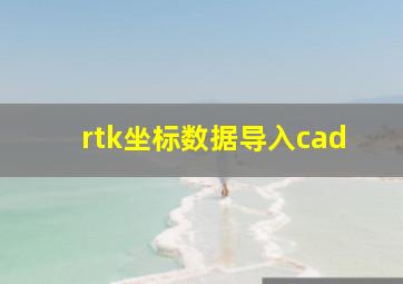 rtk坐标数据导入cad