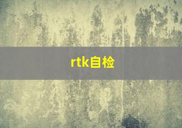 rtk自检