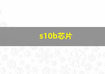 s10b芯片