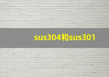 sus304和sus301