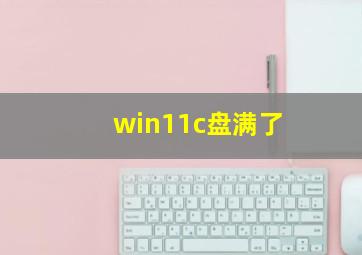 win11c盘满了